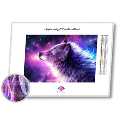 Galactic Wolf Diamond painting kit