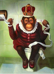 Royal Monkey Business Diamond Painting Kit