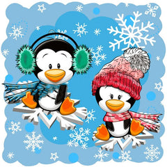 Winter Penguins Diamond Paintings Kit