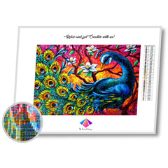 Painted Peacock Diamond Painting Kit