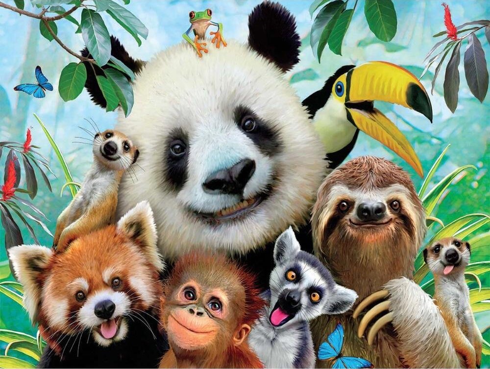 Zoo Selfie Diamond Paintings Kit