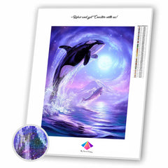 Killer Whales Diamond painting kit