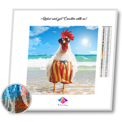 Beach Chick Diamond painting kit