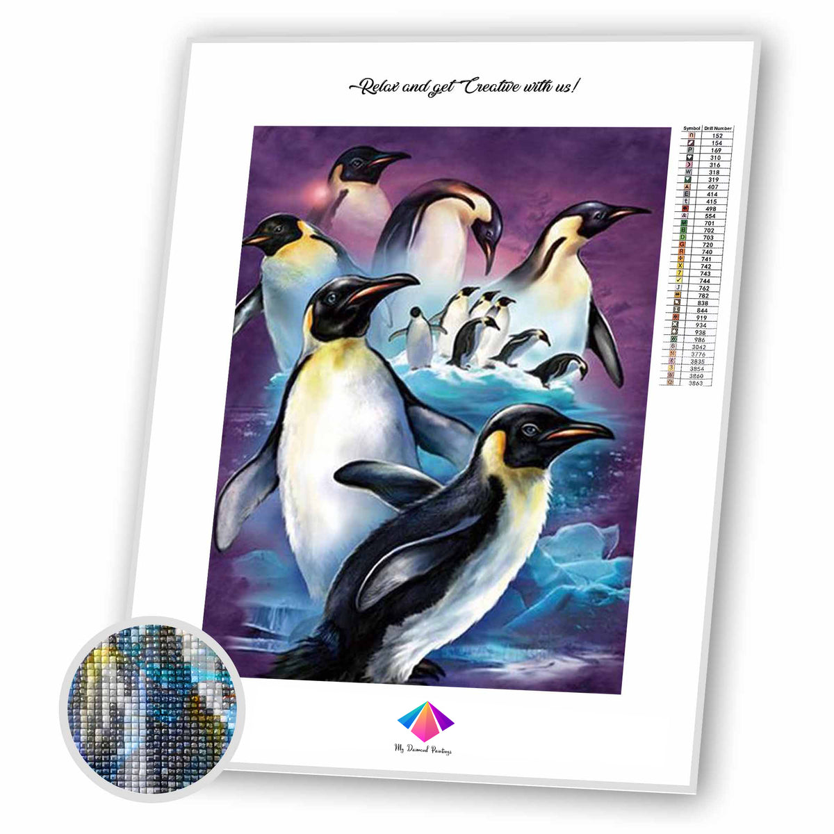 Penguin Lover Diamond painting kit