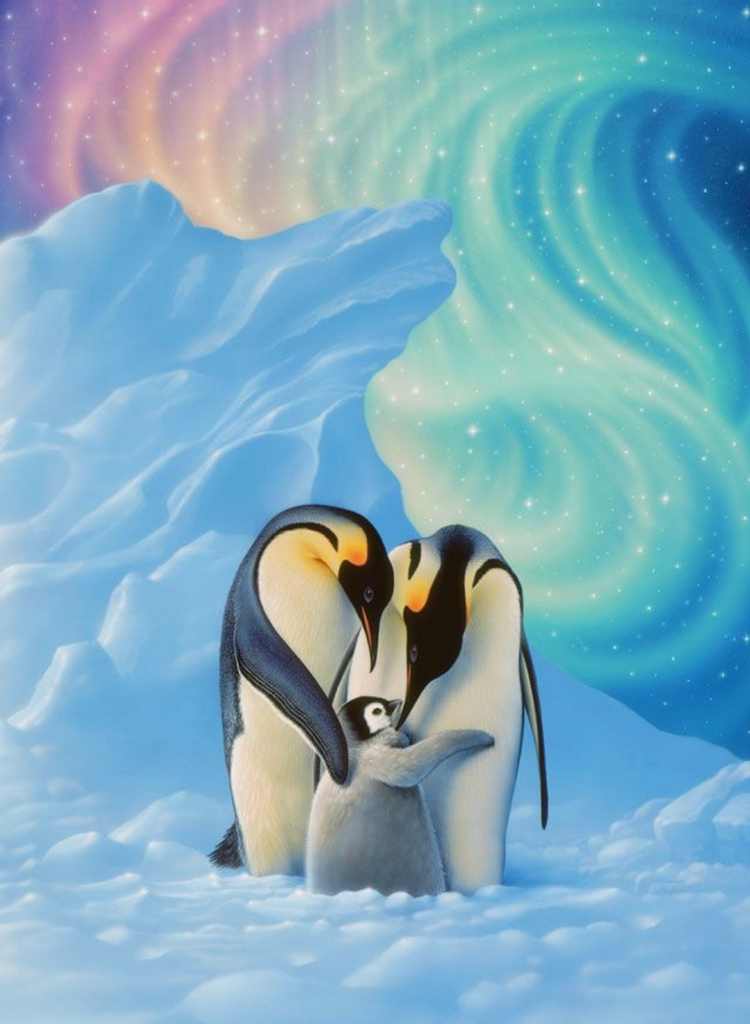 Penguin Family Diamond painting kit