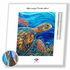 Turtle Traveller Diamond Paintings Kit