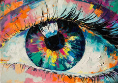 Painted Eyes Diamond Painting Kit