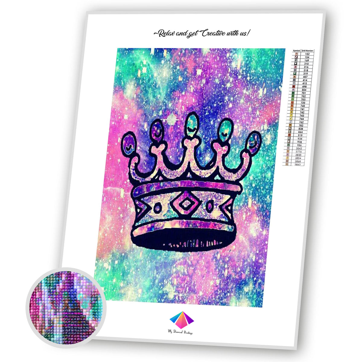 Galactic Crown Diamond painting kit