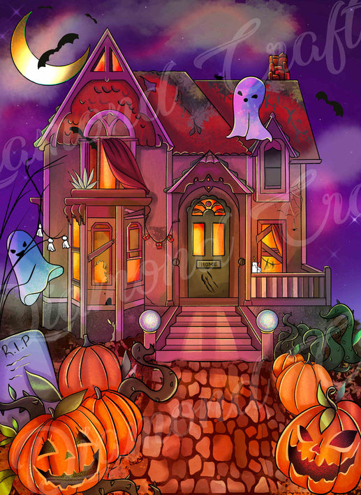 The Haunted House Diamond Painting Kit