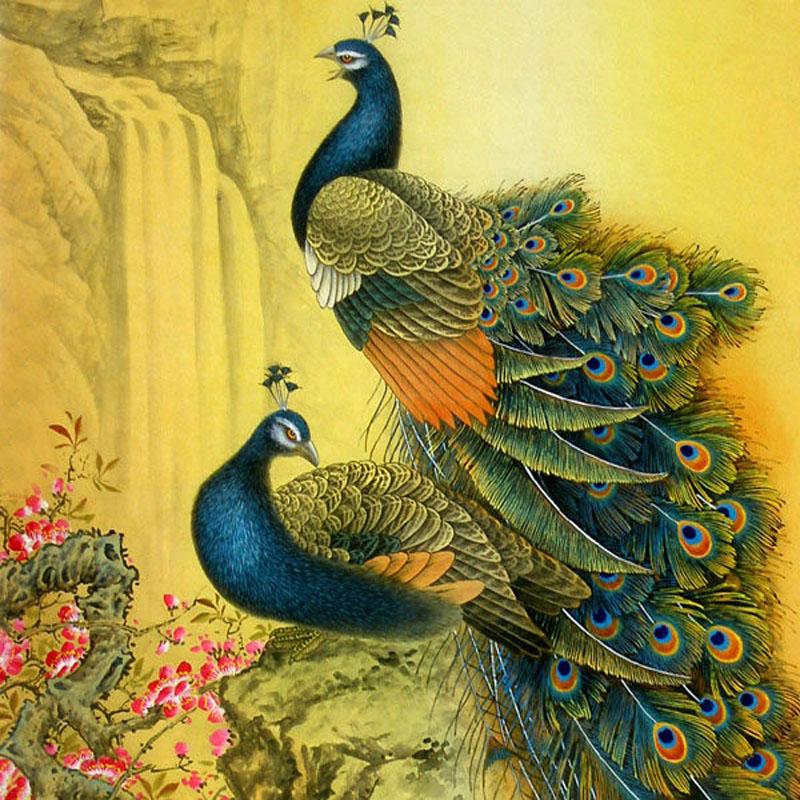 Oriental Peacocks Diamond Painting Kit