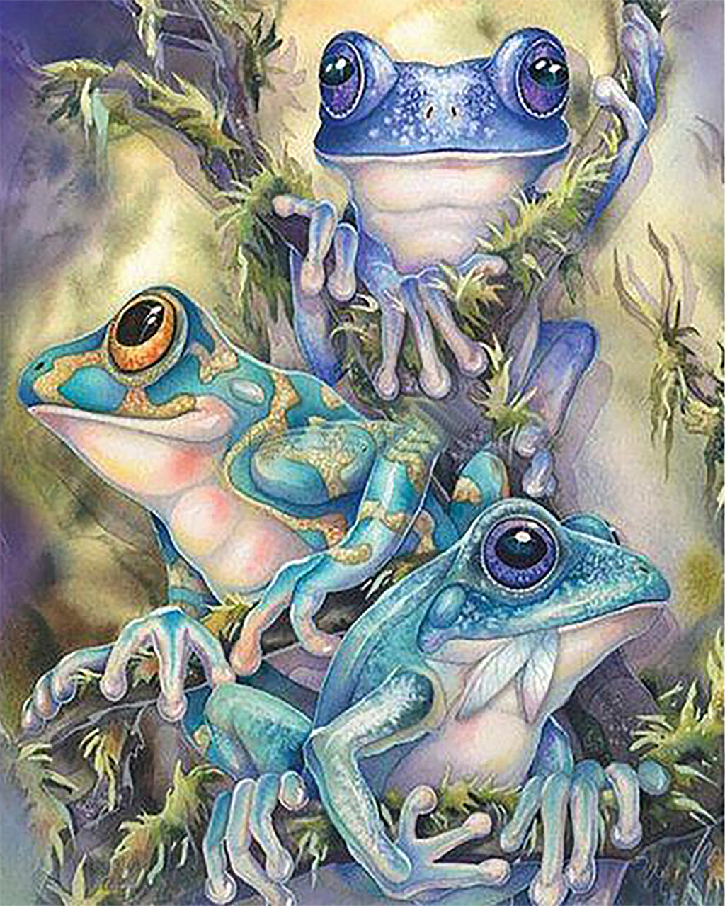 Frog Trio Diamond painting kit