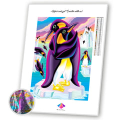 Penguin Party Diamond painting kit