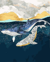 Hungry Whales Diamond painting kit