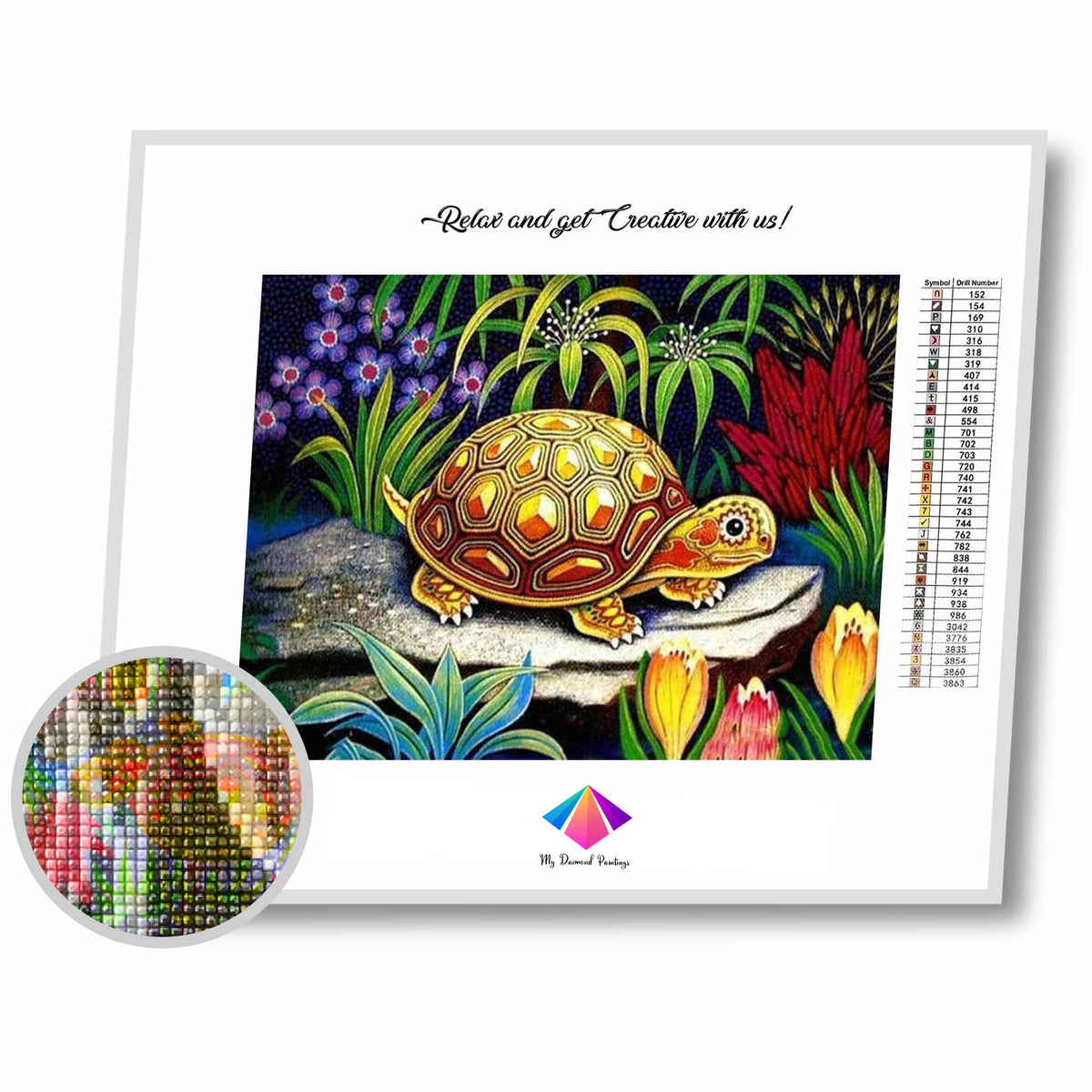 Jungle Turtle Diamond painting kit