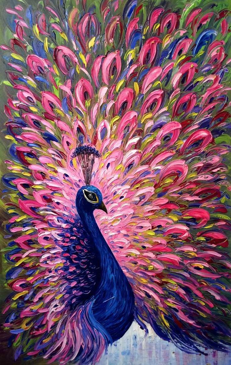 Blushing Peacock Diamond painting kit