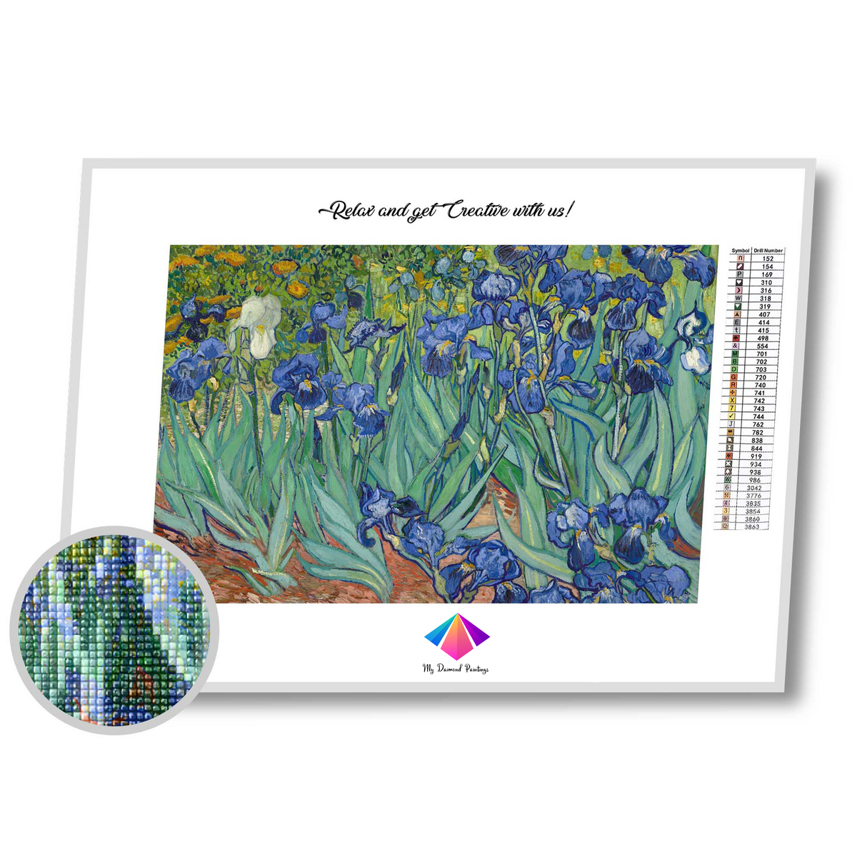 Irises Diamond painting kit