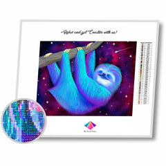 Starry Sloths Diamond Painting Kit