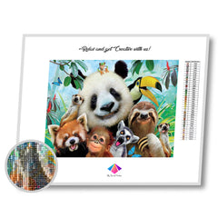 Zoo Selfie Diamond Paintings Kit