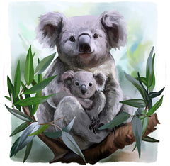 Fluffy Koalas Diamond painting kit