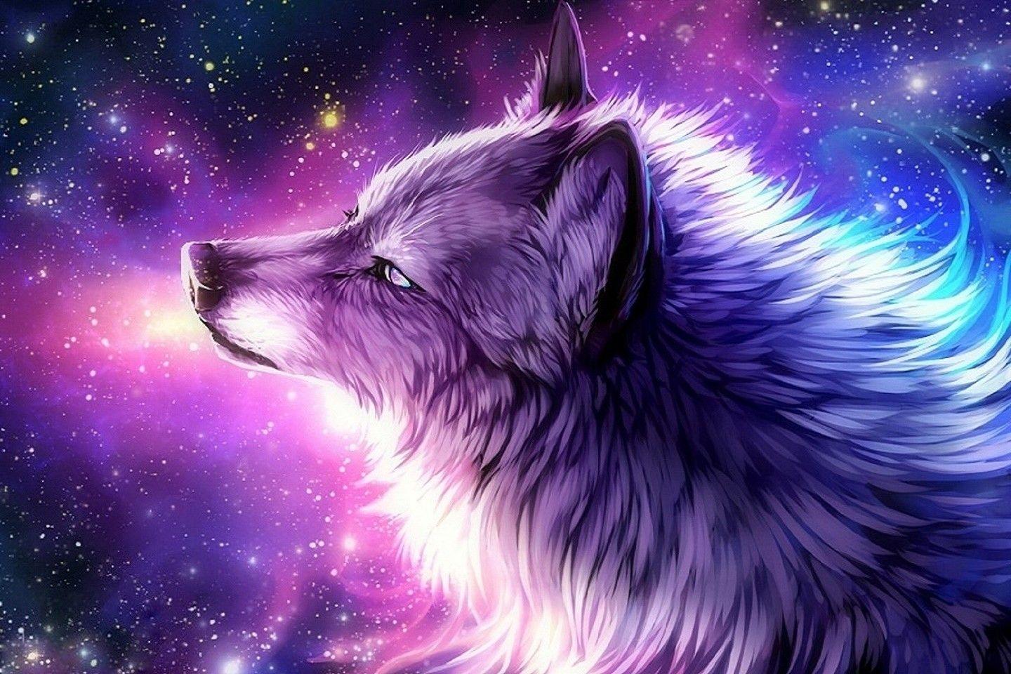 Galactic Wolf Diamond painting kit