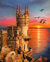 Castle By The Sea Aquarius Diamond painting kit