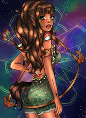 Alina Boho Fire Queen: Sagittarius Diamond painting kit