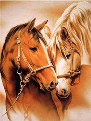 Chestnut Horses Diamond painting kit