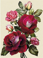 Crimson Roses Diamond painting kit