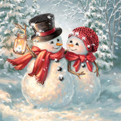 Smiles in The Snow Diamond Painting Kit