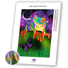 Frog Gazing Diamond painting kit