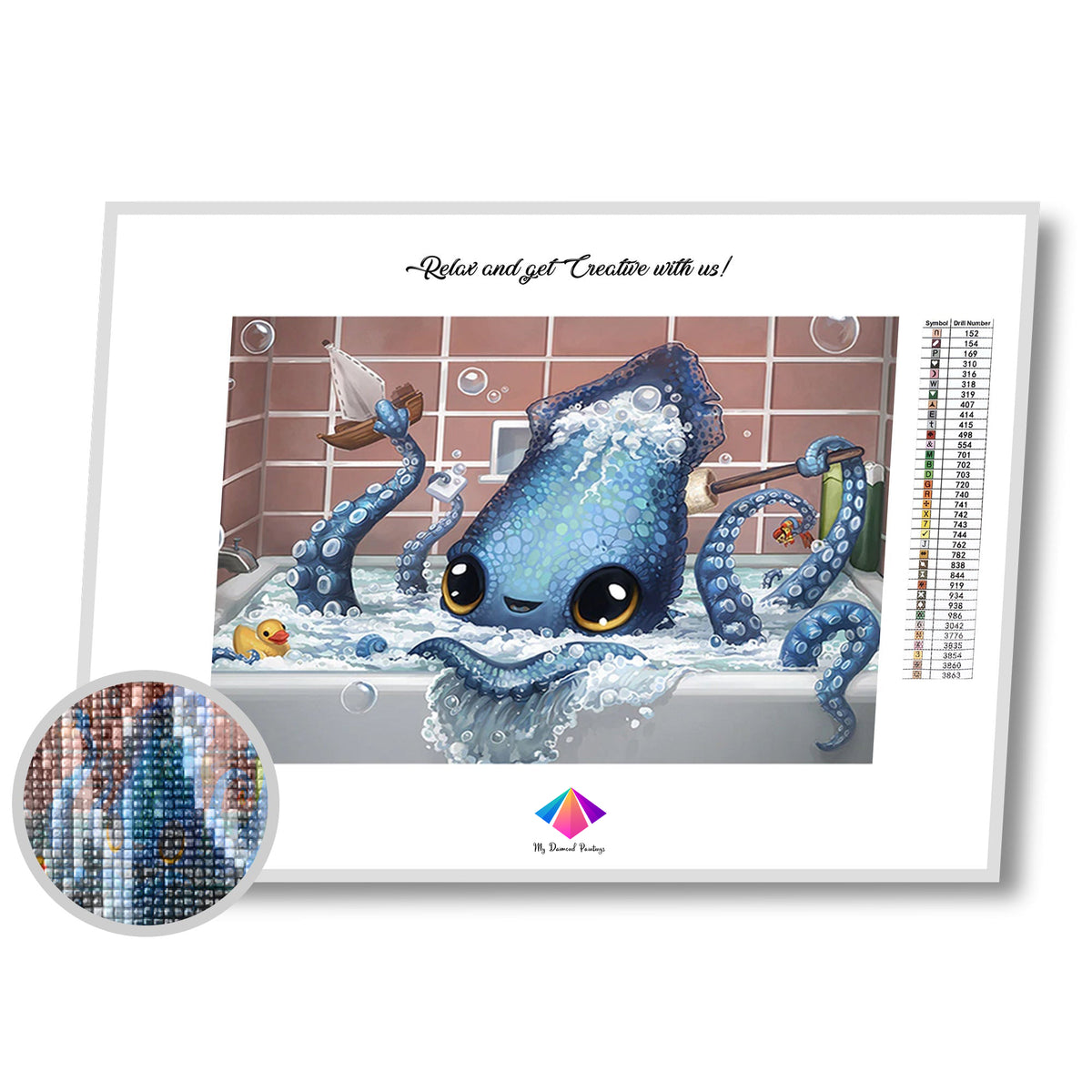 Soapy Squid Diamond Painting Kit