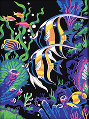 Rainbow Angel Fish Diamond Painting Kit