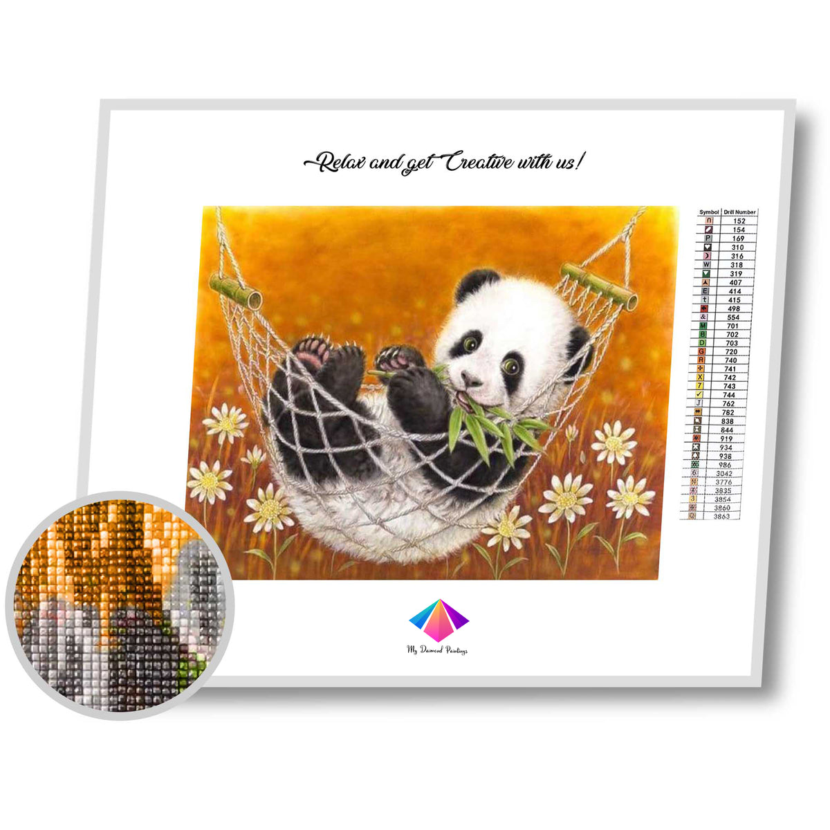 Happy Panda Diamond painting kit