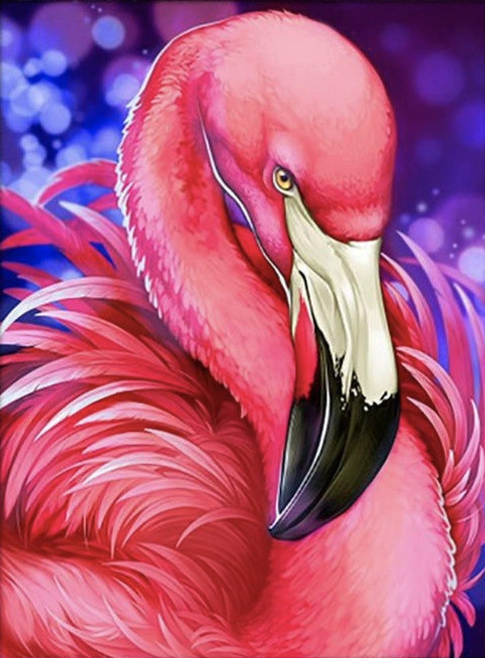 Femme Flamingo Diamond painting kit