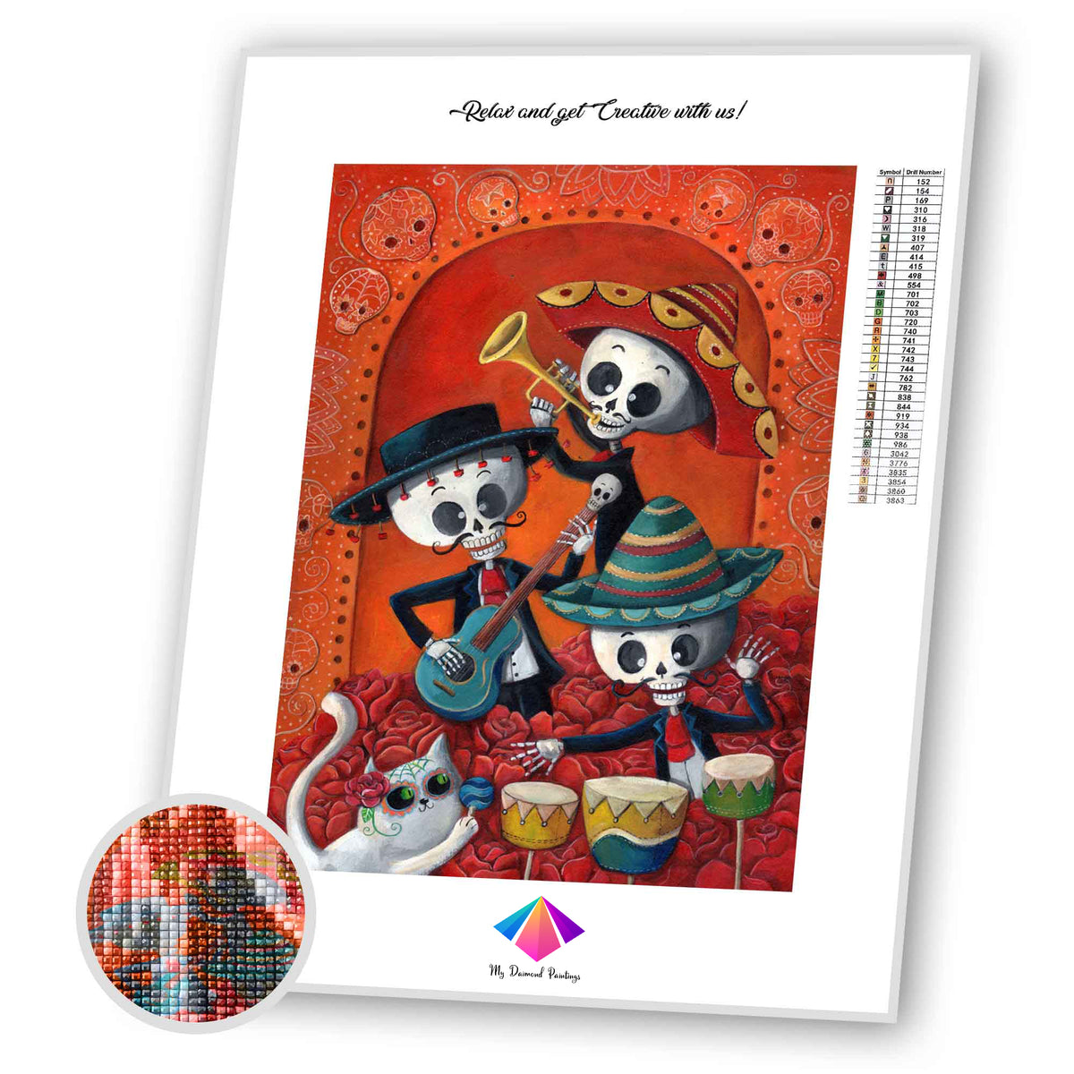 Day of The Dead Diamond painting kit