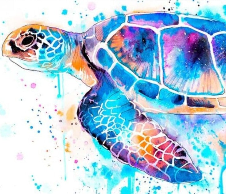 Watercolor Turle Diamond Paintings Kit