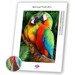 Parrot Pair Diamond Painting Kit