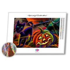 Abstract Halloween Diamond painting kit