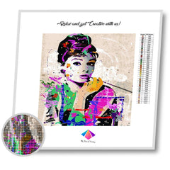 Audrey in Color Diamond painting kit