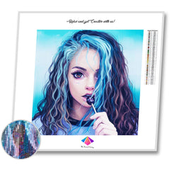 Becky in Blue Diamond painting kit