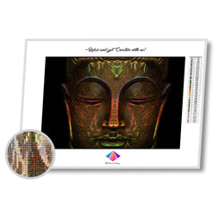 Buddha in Neon Stone Diamond painting kit