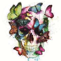 Skull And Butterflies Diamond Painting Kit