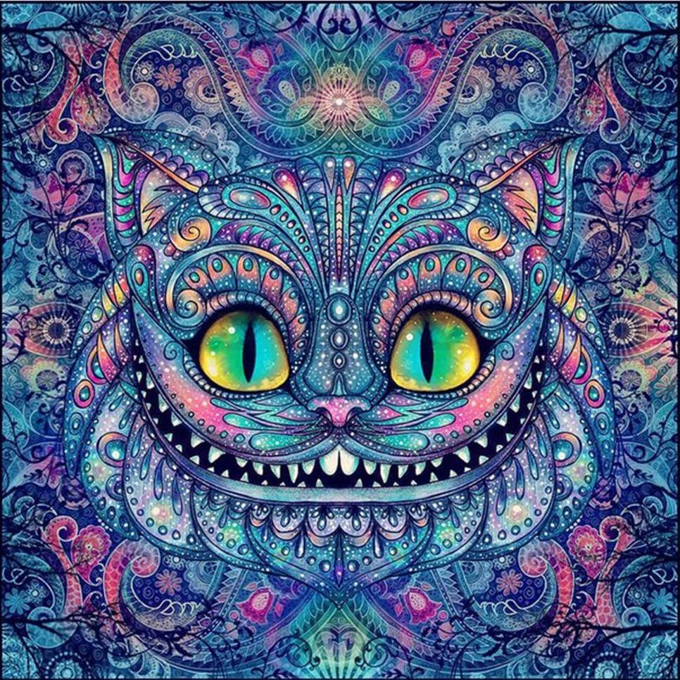 Mandala Cat Diamond painting kit