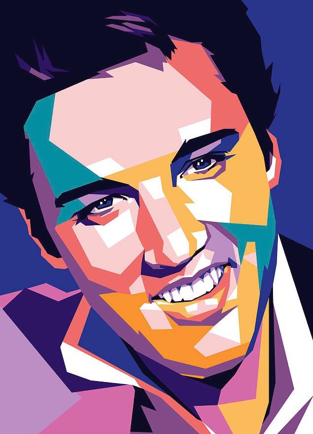 Elvis in Mauve Diamond painting kit