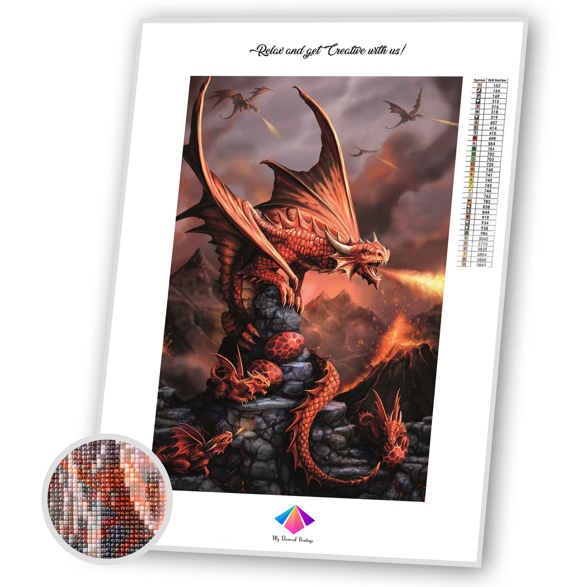 Dragon Hatchlings Diamond painting kit