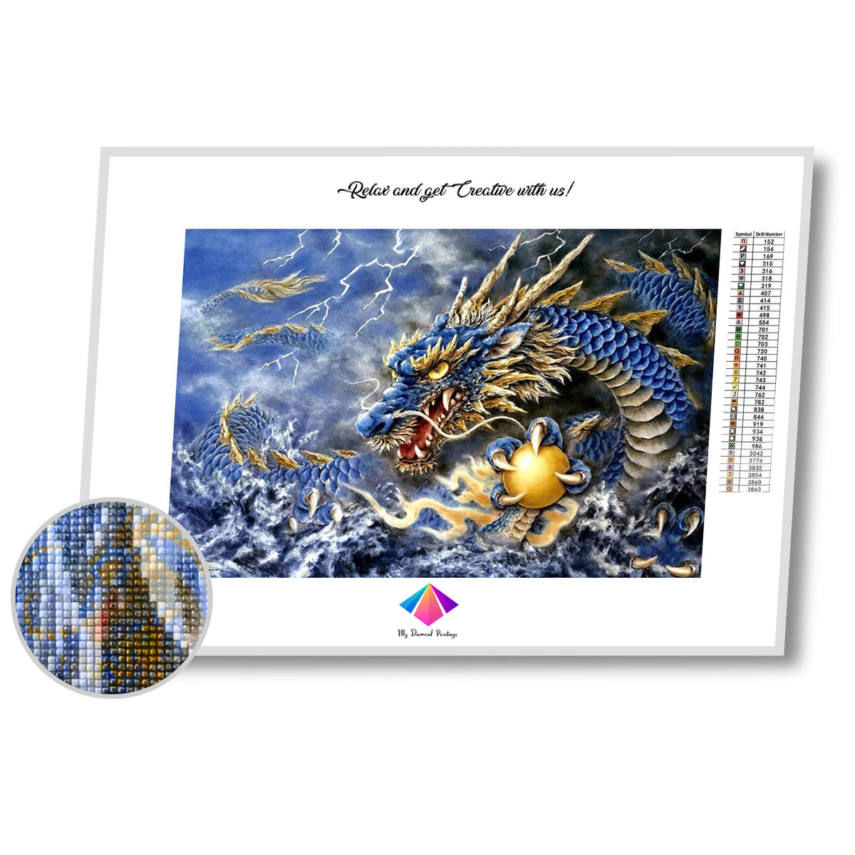 Dragon Pearl Diamond painting kit