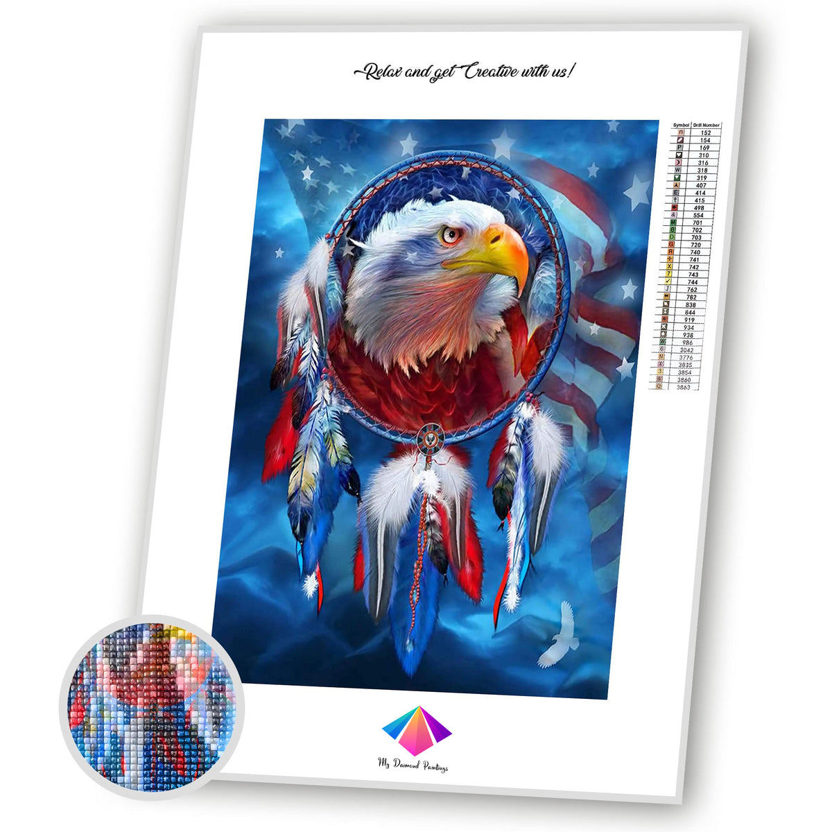 Eagle Dreamcatcher Diamond painting kit