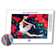 Floral Ballerina Diamond painting kit