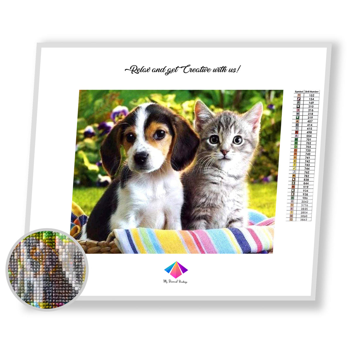 Friends Fur-ever Diamond painting kit