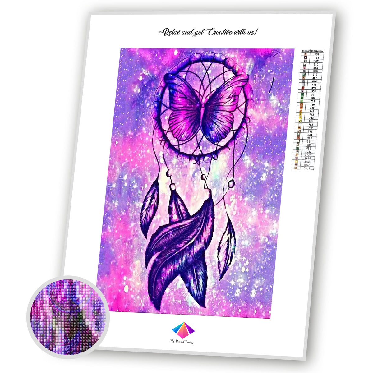 Galaxy Dreamcatcher Diamond painting kit